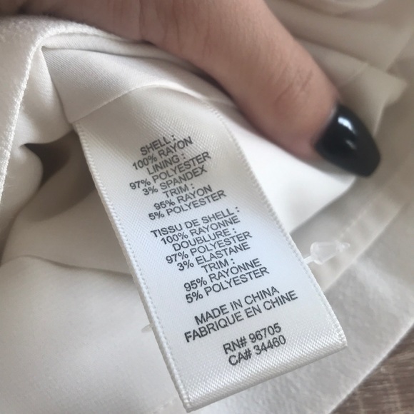 Rebecca Taylor White Fringe asymmetrical tank - Picture 8 of 8